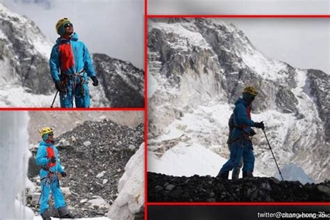 First blind Chinese mountaineer climbs Mount Everest | The Edge Markets