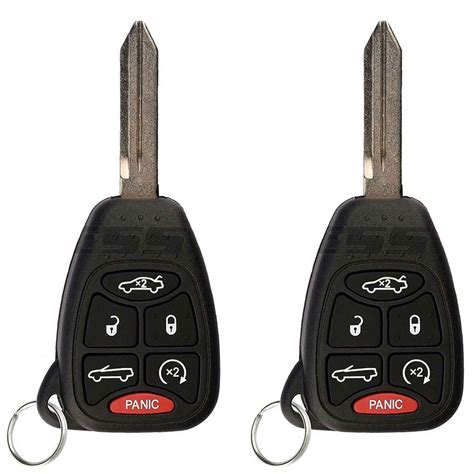 Pack Keylessoption Keyless Entry Remote Uncut Car Ignition Chip Key