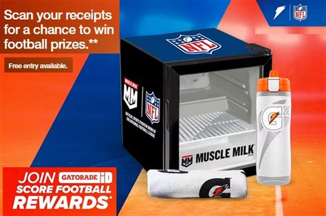 Gatorade Rewards Sweepstakes Win Football Prizes Nfl Merch Mini