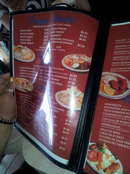 Menu At Cielito Lindo Restaurant Riverside