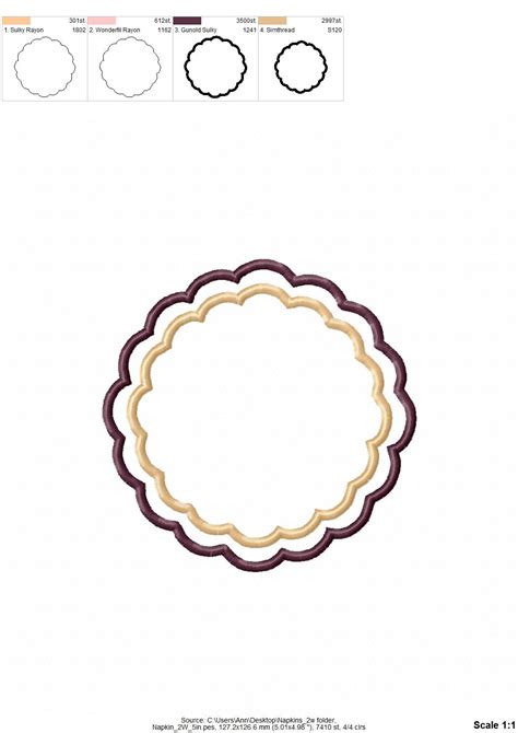 Scalloped Napkin Coaster Doily Round Shape In Assorted Sizes Ith In The