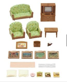 Jual Mainan Koleksi Sylvanian Families Living Room And Tv Set Shopee