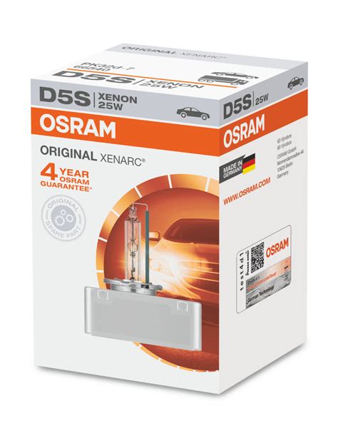 Lâmpada Xenon OSRAM XENARC ORIGINAL D5S 4400K 25W BLED