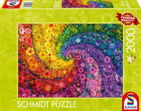 Tourbillon De Fleurs Multicolores 2000 Pcs 59744 Schmidt Spiele