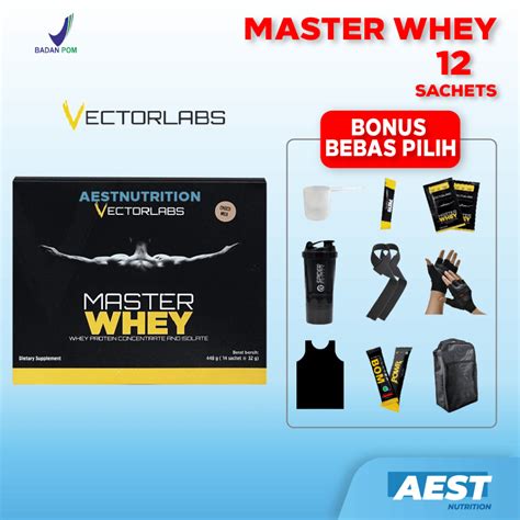 Jual Vectorlabs Master Whey Box 12 Sachet Susu Protein Shake Isolate