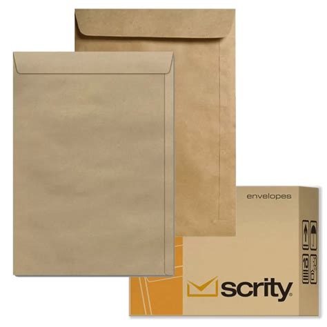 Envelope Saco Kraft Natural 250 Unidades Scrity Shopee Brasil