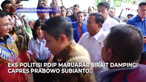 Pamit Dari Pdip Maruarar Sirait Resmi Dukung Prabowo Dan Dampingi Ke