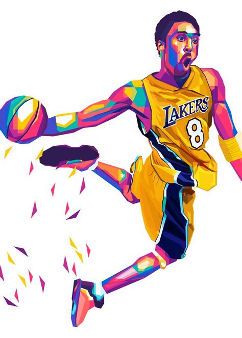 Kobe Bryant WPAP Popart Poster