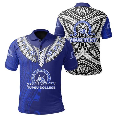 AIO Pride Custom Text Kolisi Ko Tupou College Tonga Polo Shirt Polynes