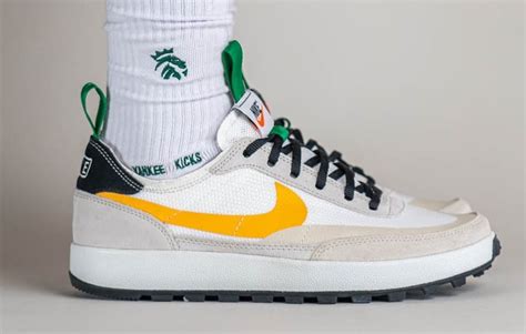 Tom Sachs X Nike General Purpose Shoe White Yellow Green Release Date