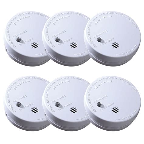 Kidde Code One Battery Operated Ionization Smoke Alarm 6 Pack