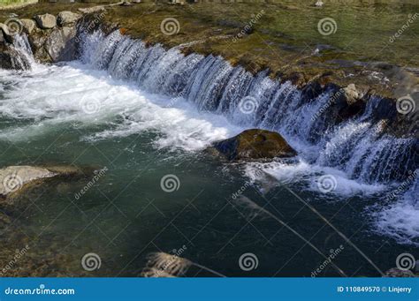 Small Waterfall In The Brook Stock Photo Image Of Blur Liquid