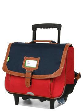 Cartable Roulettes Tann S Bicolore Amsterdam Cm Bleu Rouge