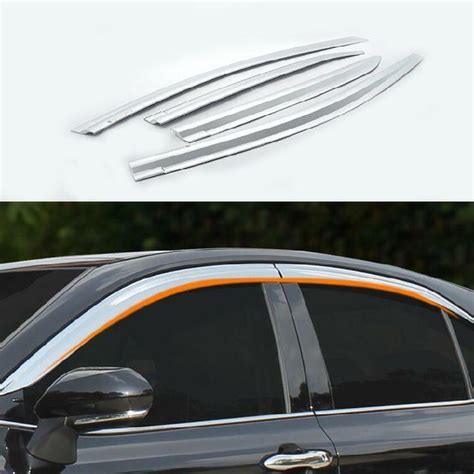 Chrome Window Visor Vent Shade Sun Rain Guard Deflector For Toyota