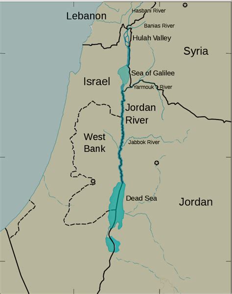 Sea Of Galilee Map Israel