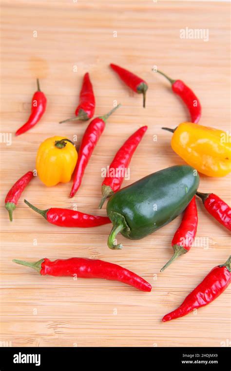 chili, varieties, variety Stock Photo - Alamy