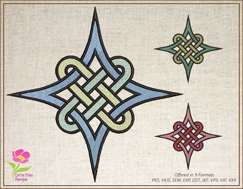 Smart Buys Celtic Knot Embroidery Design Celtic Knot Compass Design Machine Embroidery