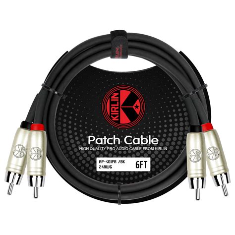 Kirlin Ap Pr X Rca X Rca Patch Cable The Kirlin Shop