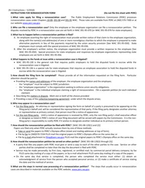 Fillable Online Perc Wa Instructions For Nonassociation Form Public