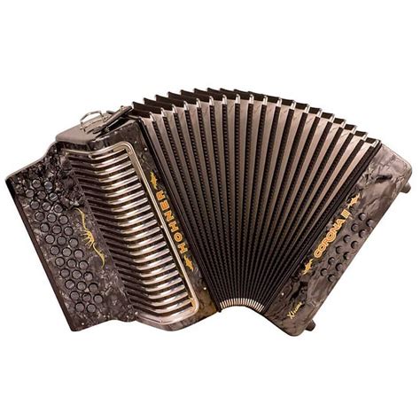 Hohner Corona Ii Xtreme Gcf Diatonic Accordion Black Wcase Reverb