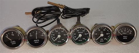 Smiths Replica Temp Oil Temp Oil Fuel Volt Gauge Speedometer