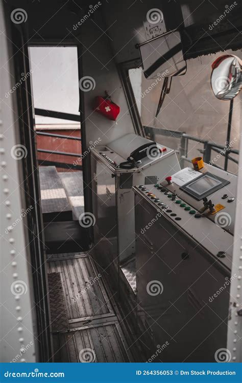 Dashboard In The Cabin Of A Locomotive Stock Image Cartoondealer