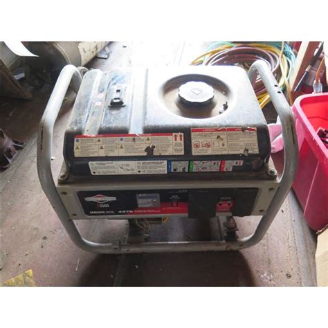 Briggs And Stratton 3500 Watt Portable Generator S3500 Oahu Auctions