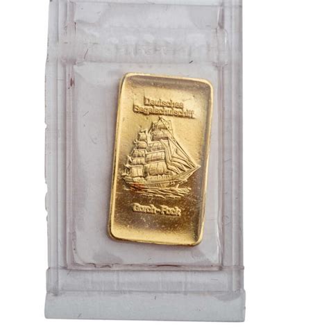 GOLDbarren 1g GOLD fein GOLDbarren geprägt Heraeus