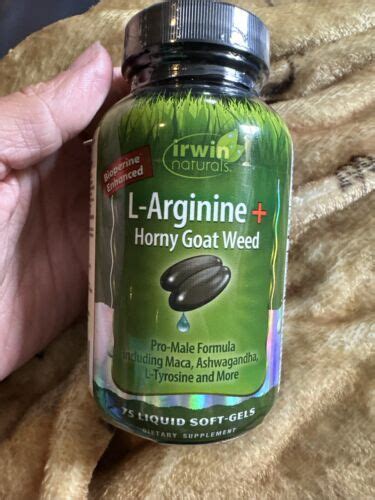 L Arginine Horny Goat Weed 75 Liquid Soft Gels EBay