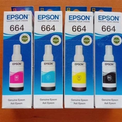 Jual Tinta Epson L100 L110 L120 L200 L210 L220 L300 L310 664 HARGA