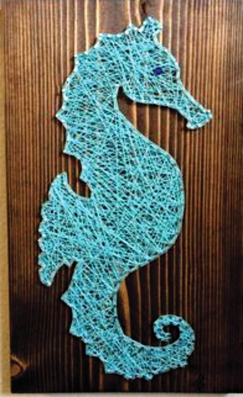 Quadro String Art Cavalo Marinho Elo Produtos Especiais