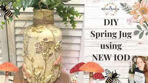 DIY Spring Jug Using New IOD 2023 Release Thrift Flips French