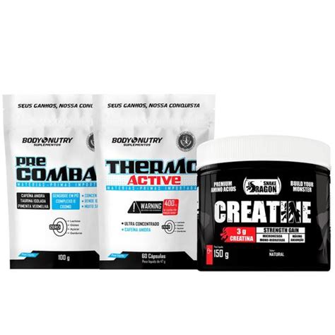 Creatina monohidratada Thermo Active Pré combat Snake Dragon