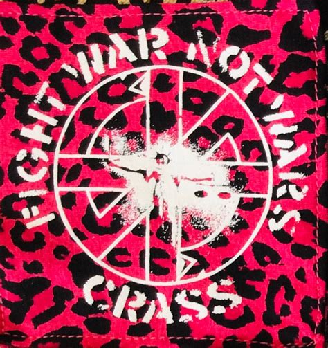 Crass Fight War Not Wars 203 Patch Punk Conflict Dirt Etsy