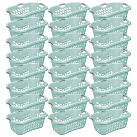 Sterilite Ultra HipHold 1 25 Bushel Plastic Stackable Laundry Basket