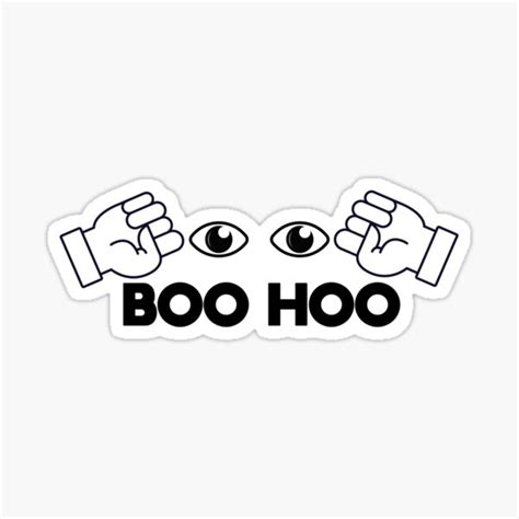 Boo Hoo Sticker By Nvdesigns Redbubble