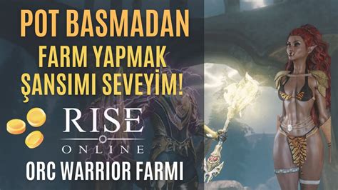 Pot Basmadan Farm Yapmak ŞANSIMI SEVEYİM Rise Online Para Kasma