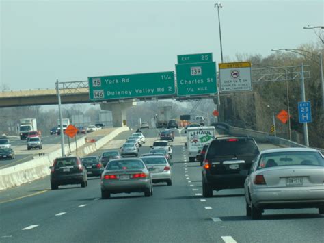 East Coast Roads Interstate 695 Baltimore Beltway Inner Loop Views