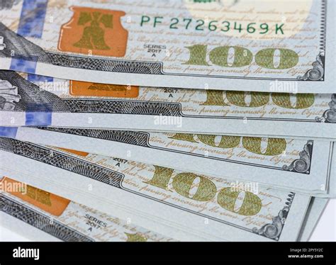 Fragment Of Paper Hundred Dollar Bills Stock Photo Alamy