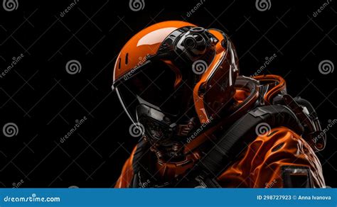 Portrait of an Astronaut in a Helmet Close-up, Sci-fi Atmosphere. Male ...