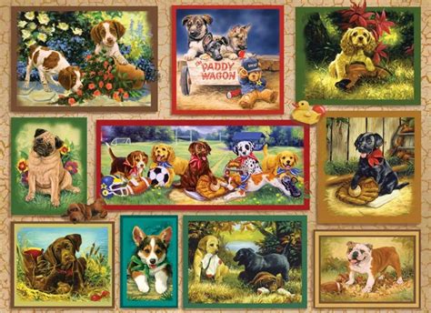 Puzzle Swaps Puppy Card By Linda Picken