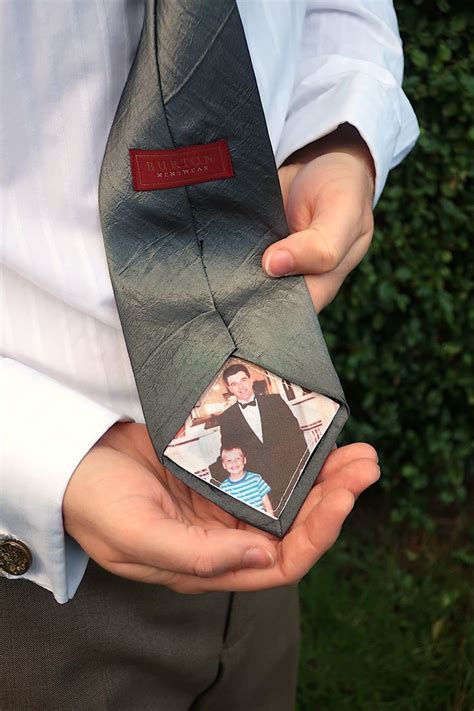 Custom Photo Tie Patch For Dad Sentimental Father Of The Bride Gift