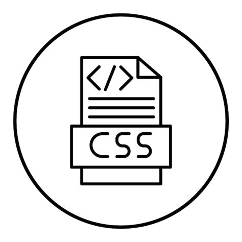 Cone De Vetor De C Digo Css Pode Ser Usado Para Codifica O E