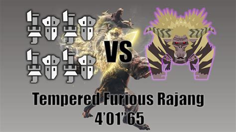 MHW 4GL Full Burst VS Tempered Furious Rajang 4 01 65 YouTube