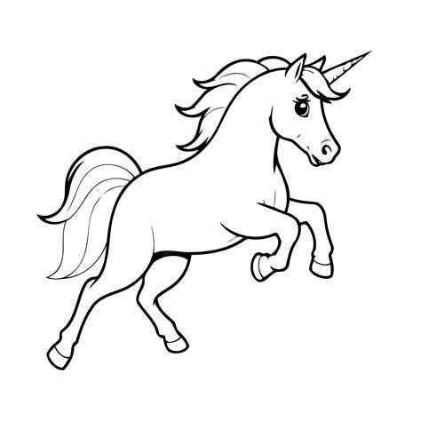 Premium Vector | Vector illustration of a cute Horse drawing for ...