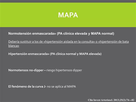 Monitoreo ambulatorio de presión arterial MAPA PPT