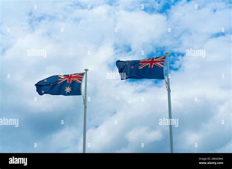 australia  zealand flag  res stock photography  images alamy