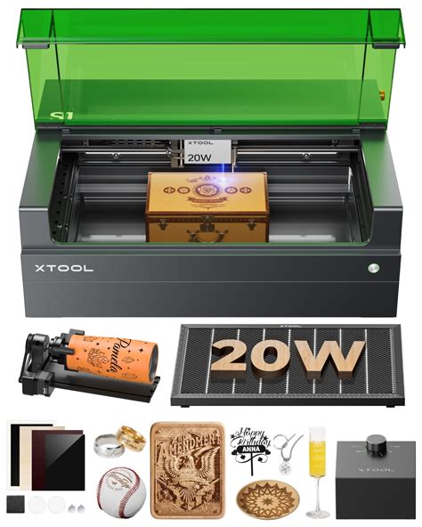 Buy XTool S1 Class 1 Laser Engraver With Rotary Engraving On Tumbler