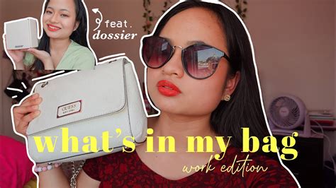 What S In My Bag Work Edition Ft Dossier Youtube