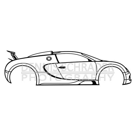 bugatti veyron supercar digital  car illustration svg vector